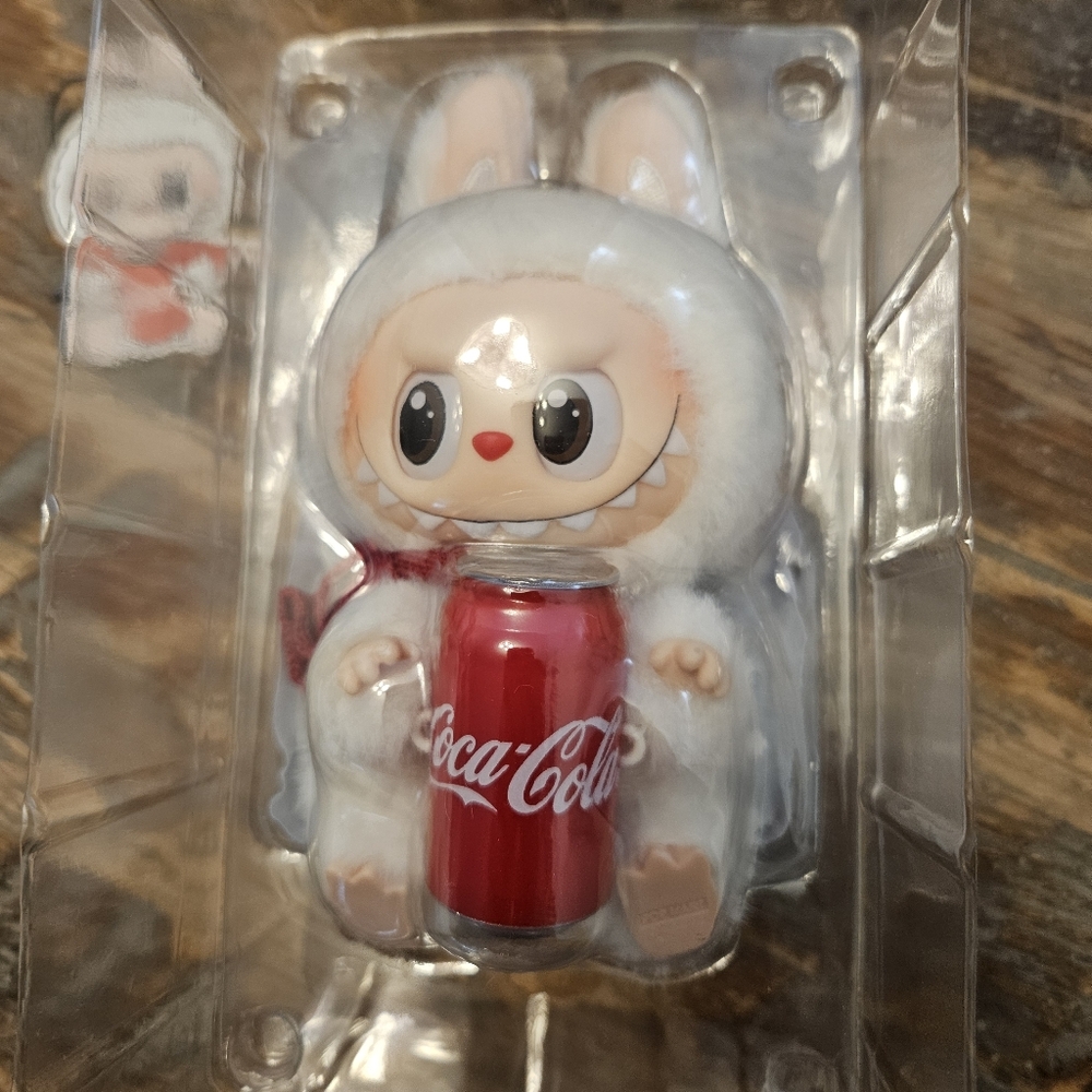 Coca-Cola Labubu with Coke Can.  Never Taken Out Of Plastic.